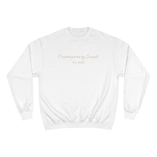 Champion Sweatshirt with Contemporary Saints Logo