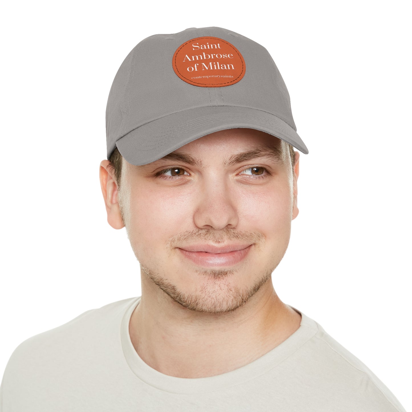 Saint Ambrose Leather Patch Hat