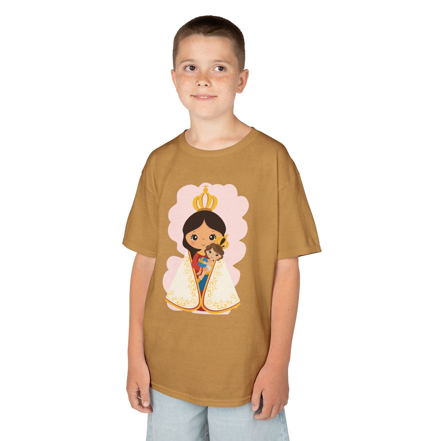 Camiseta infantil de María y Jesús de Nazaret