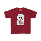 Camiseta infantil animada de Jesús y María