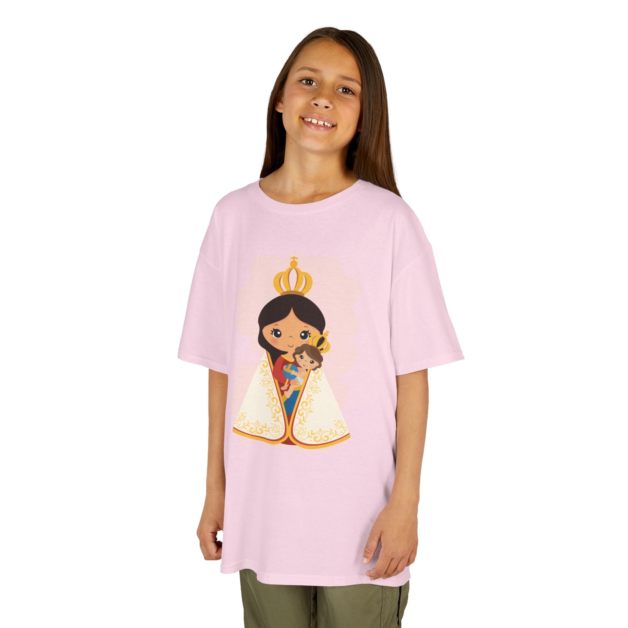 Camiseta infantil de María y Jesús de Nazaret