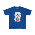 Camiseta infantil animada de Jesús y María