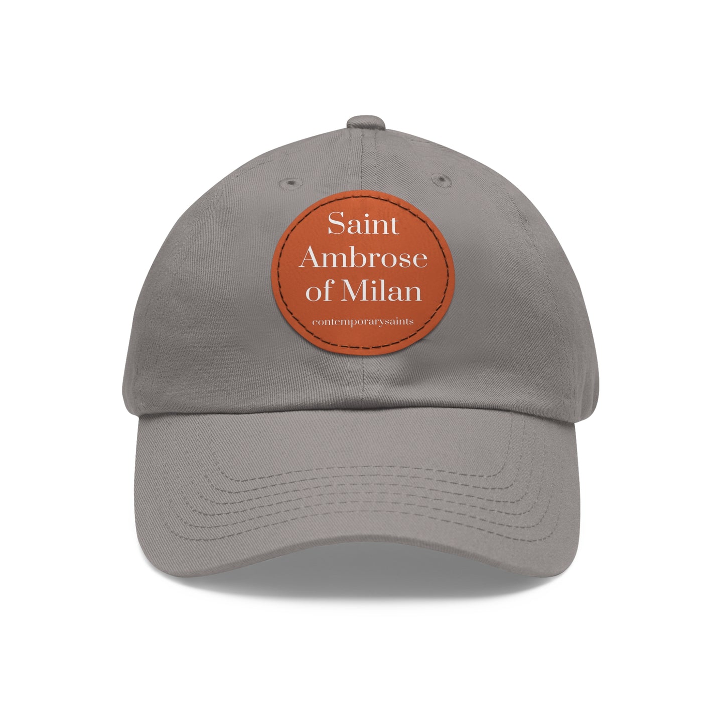 Saint Ambrose Leather Patch Hat