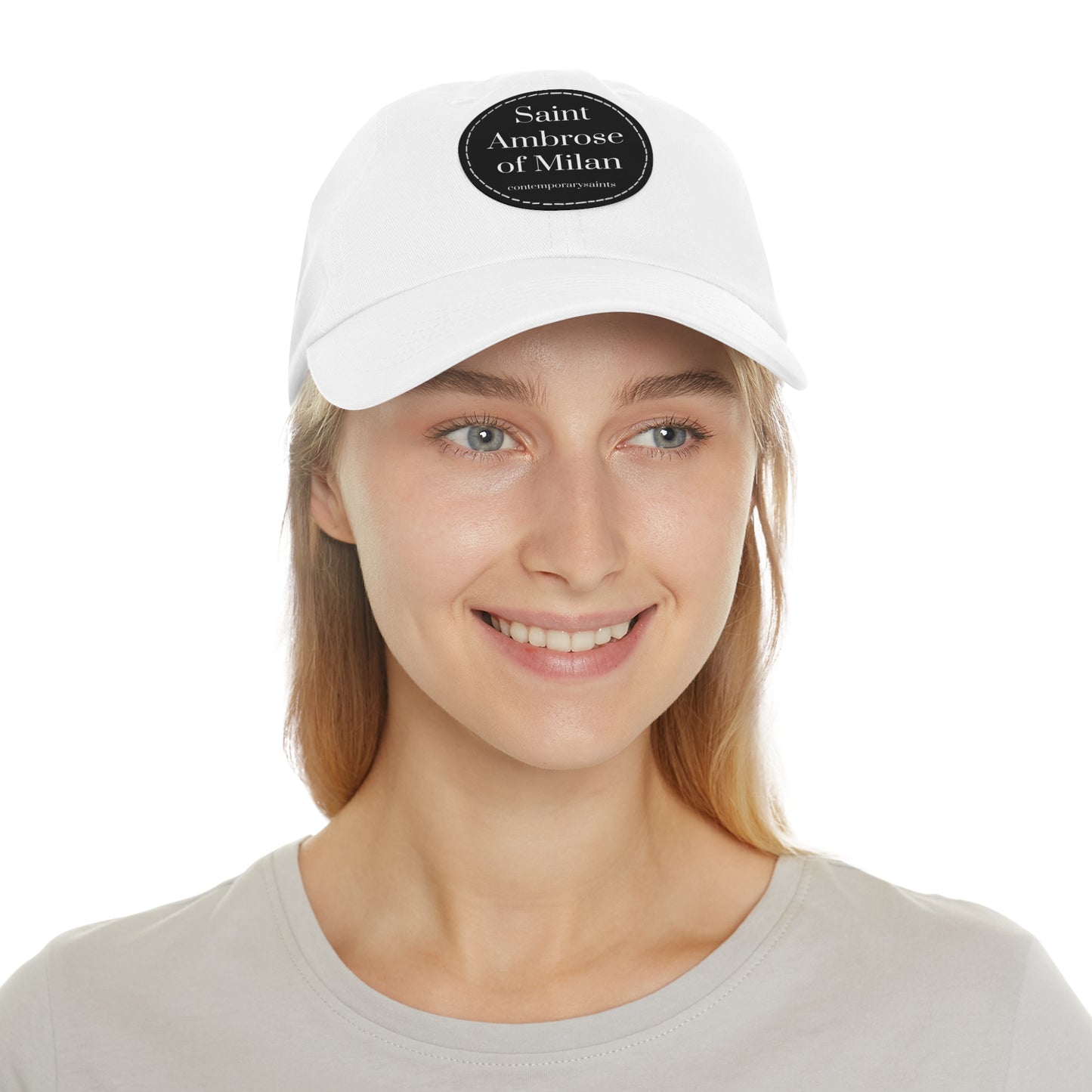 Saint Ambrose Leather Patch Hat