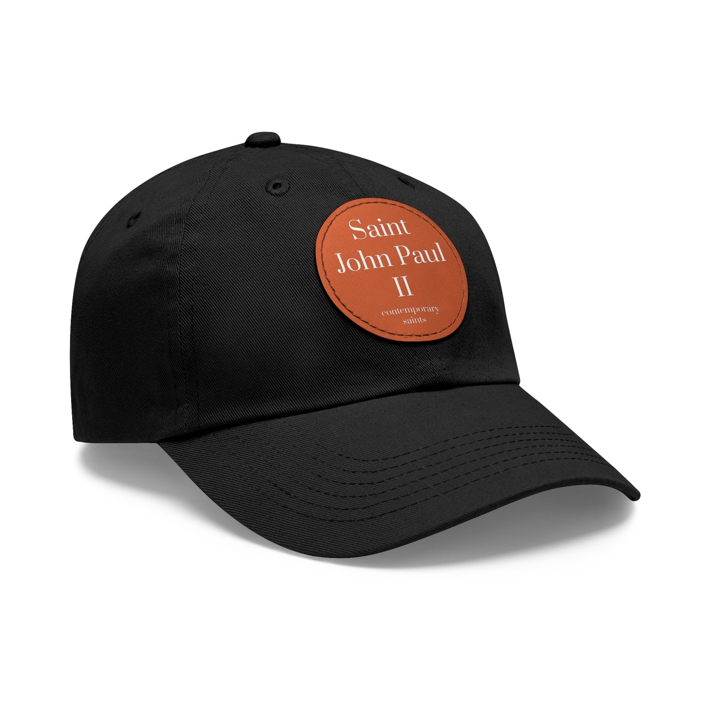 Saint John Paul II Leather Patch Hat