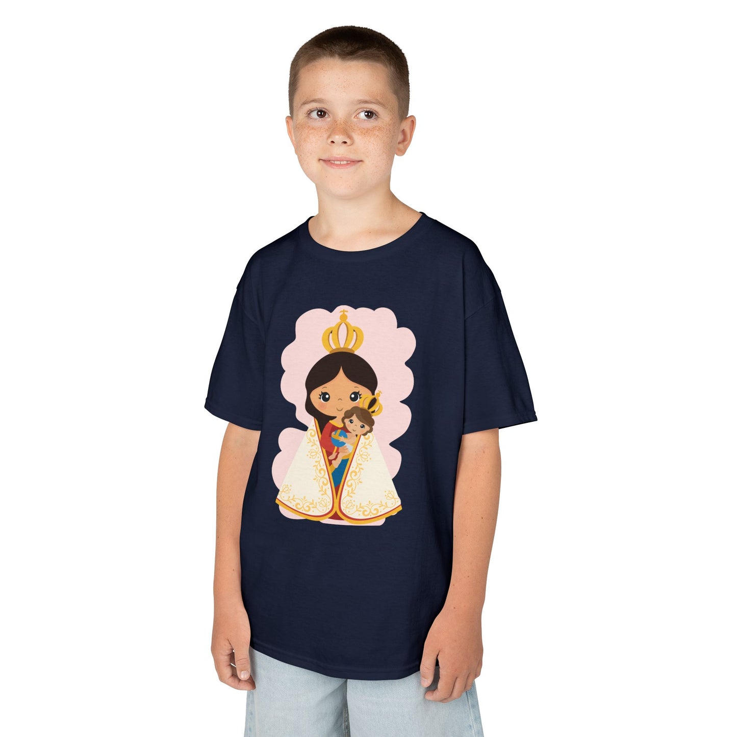 Camiseta infantil de María y Jesús de Nazaret
