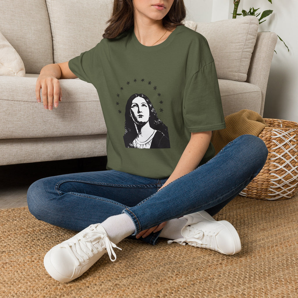 Vintage Madonna Portrait - Halo of Stars Tee