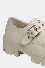 Mocasines con plataforma y suela dentada con hebilla Forever Link