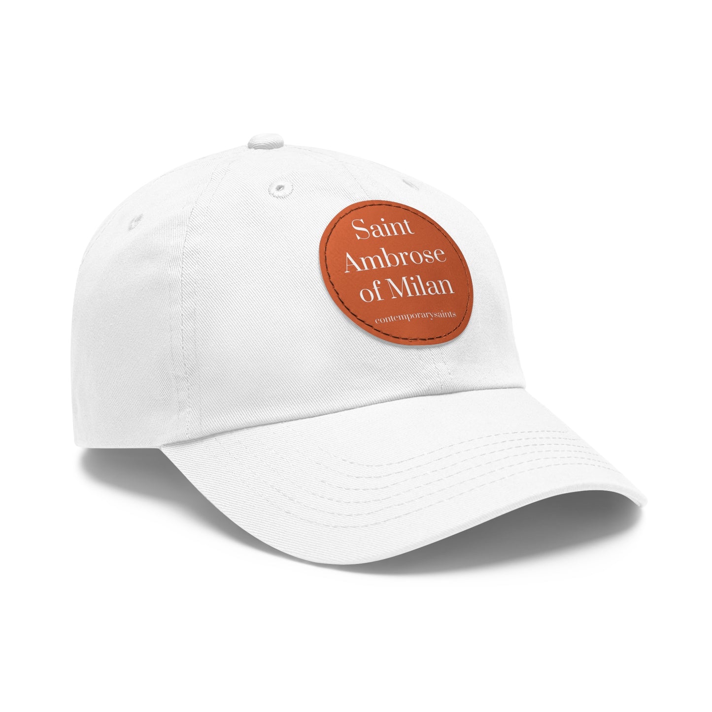 Saint Ambrose Leather Patch Hat