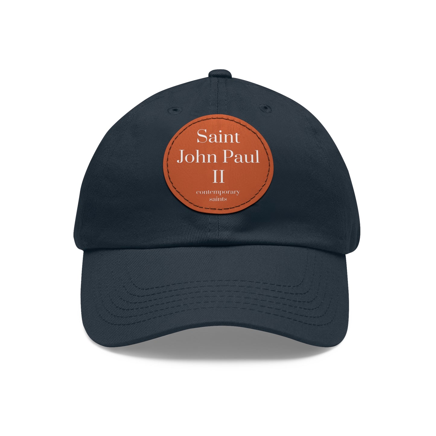 Saint John Paul II Leather Patch Hat