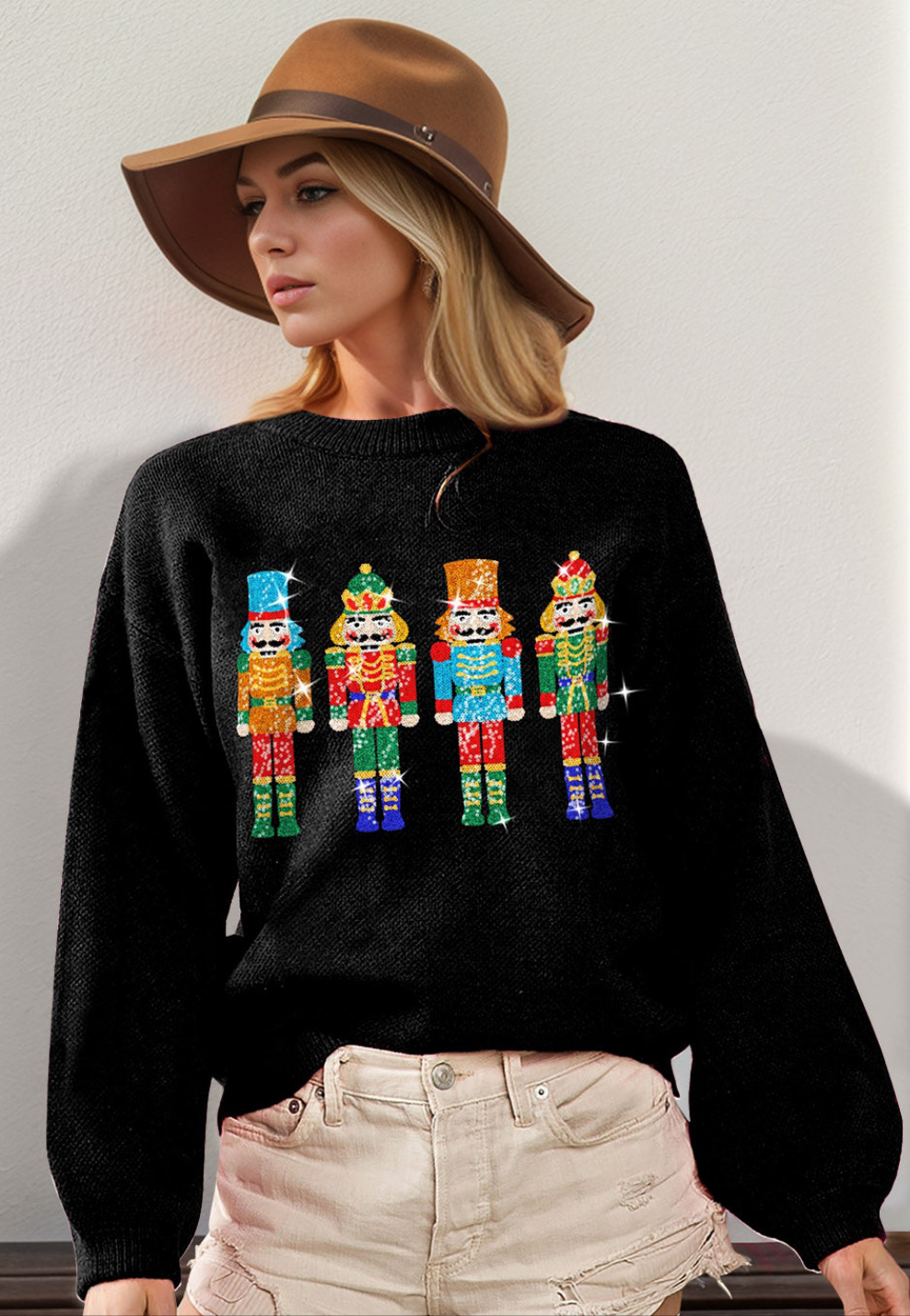 Sequin Nutcracker Sweater