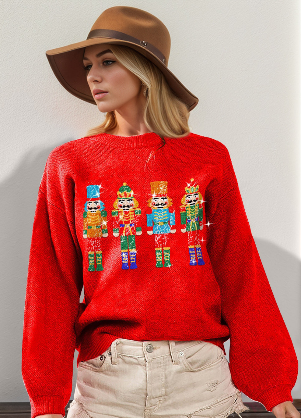 Sequin Nutcracker Sweater