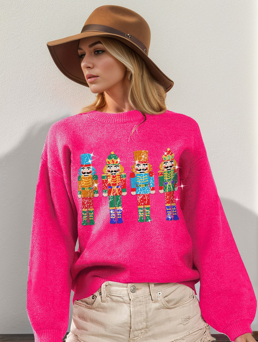 Sequin Nutcracker Sweater