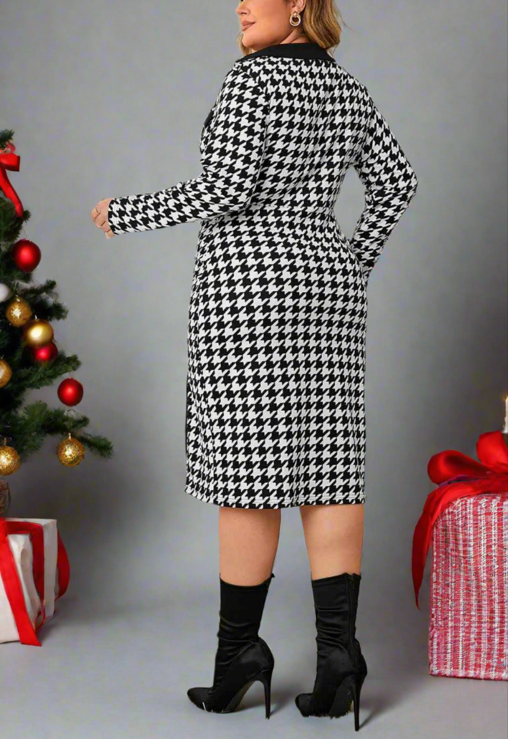 Houndstooth Dress