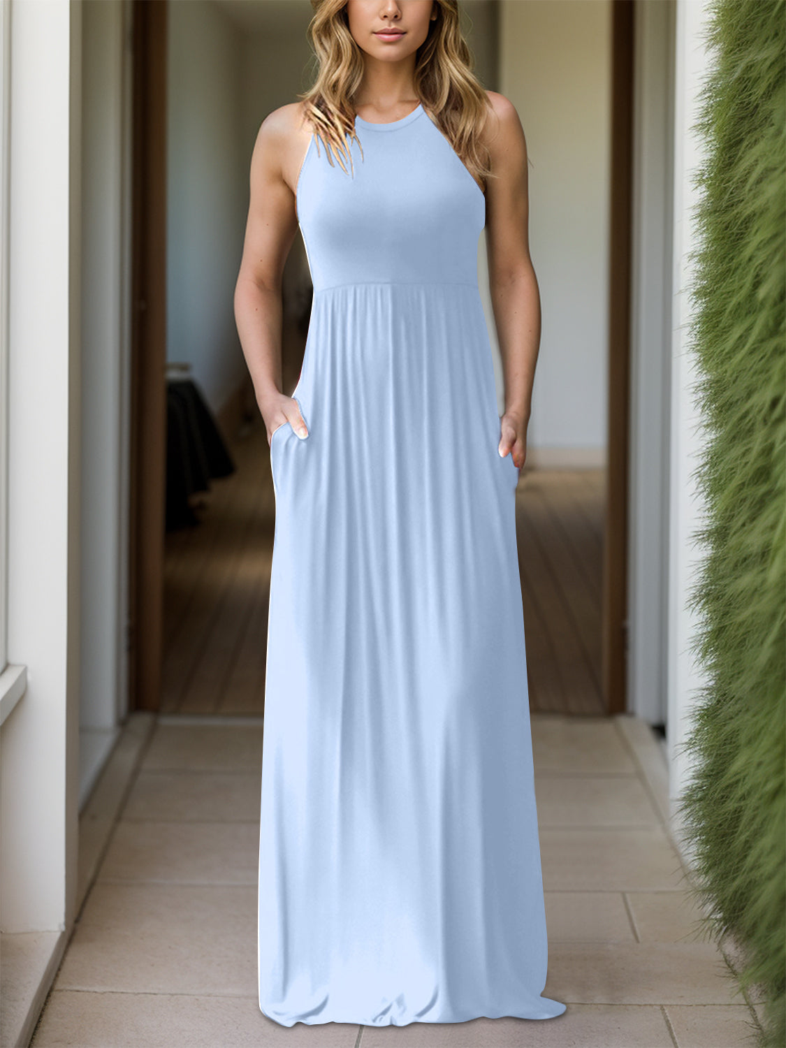 Grecian Neck Dress