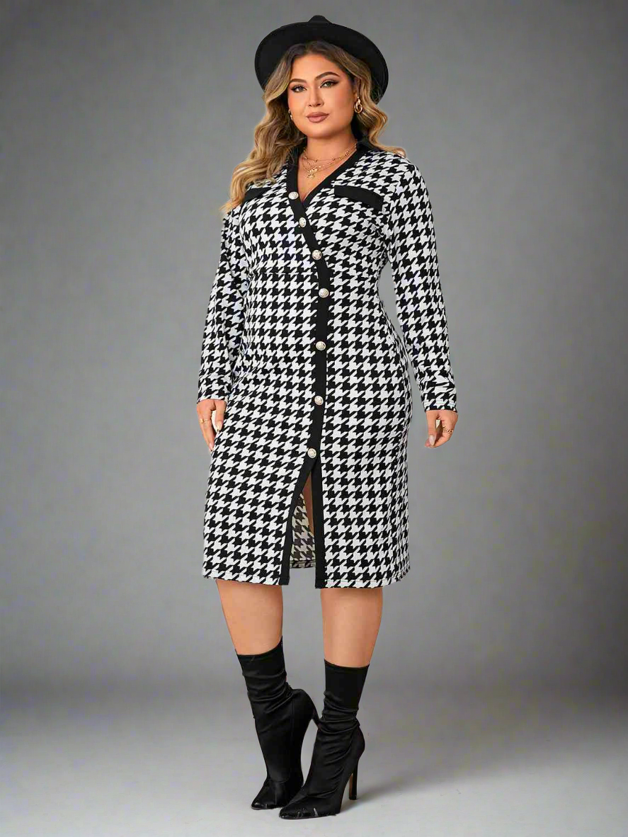 Houndstooth Dress