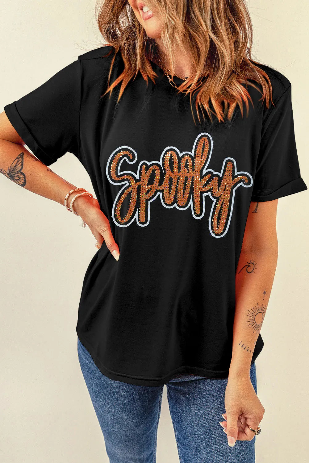 Spooky Rhinestone T-Shirt