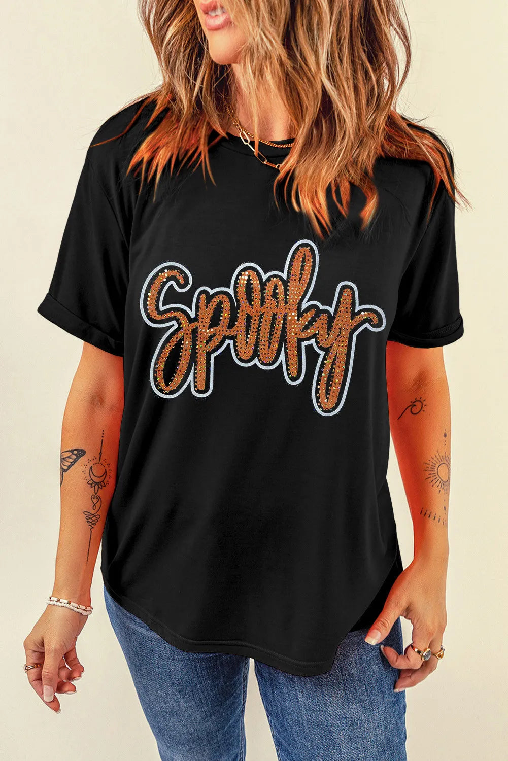 Spooky Rhinestone T-Shirt