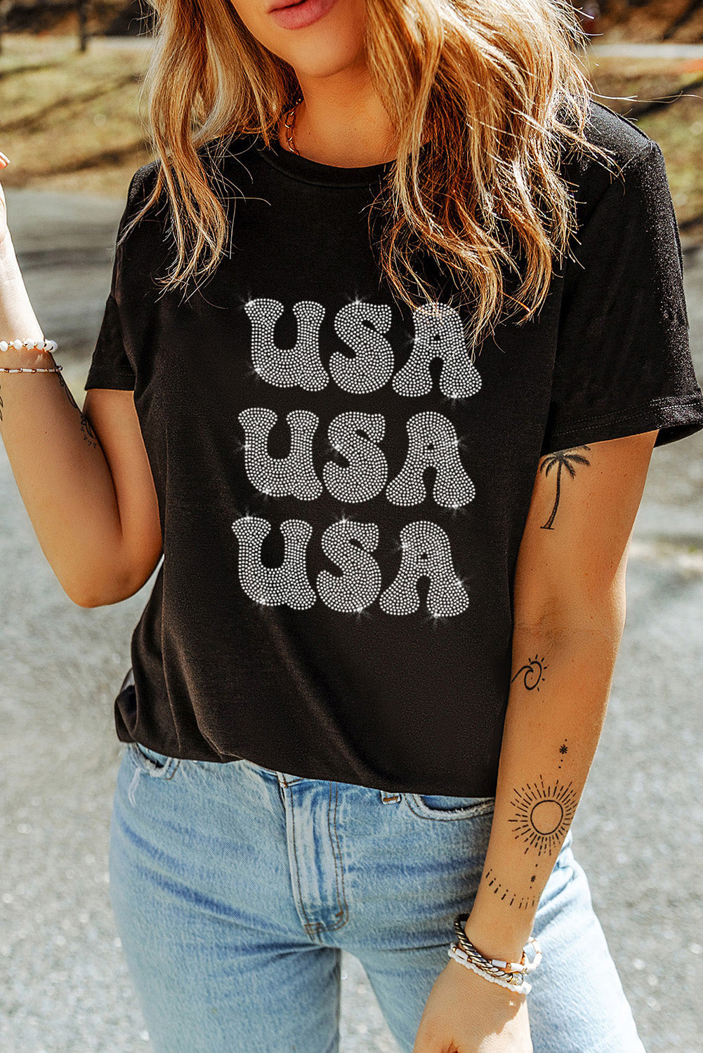 USA Rhinestone T-Shirt