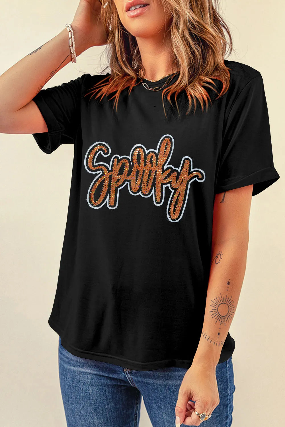 Spooky Rhinestone T-Shirt