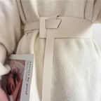 Cinturón de PU con detalle de nudo
