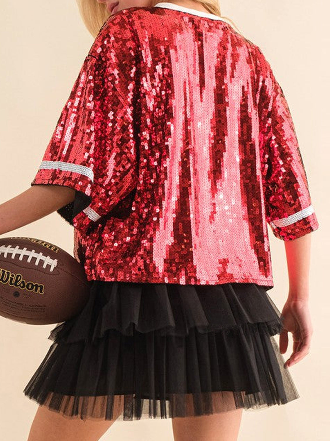 Sequin Football Top